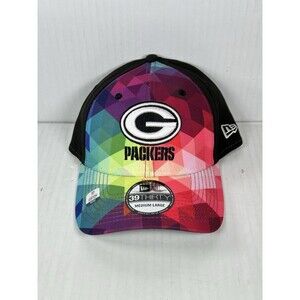 Size M/L New Era Green Bay Packers 39THIRTY Crucial Catch Flex Fit Hat Cap